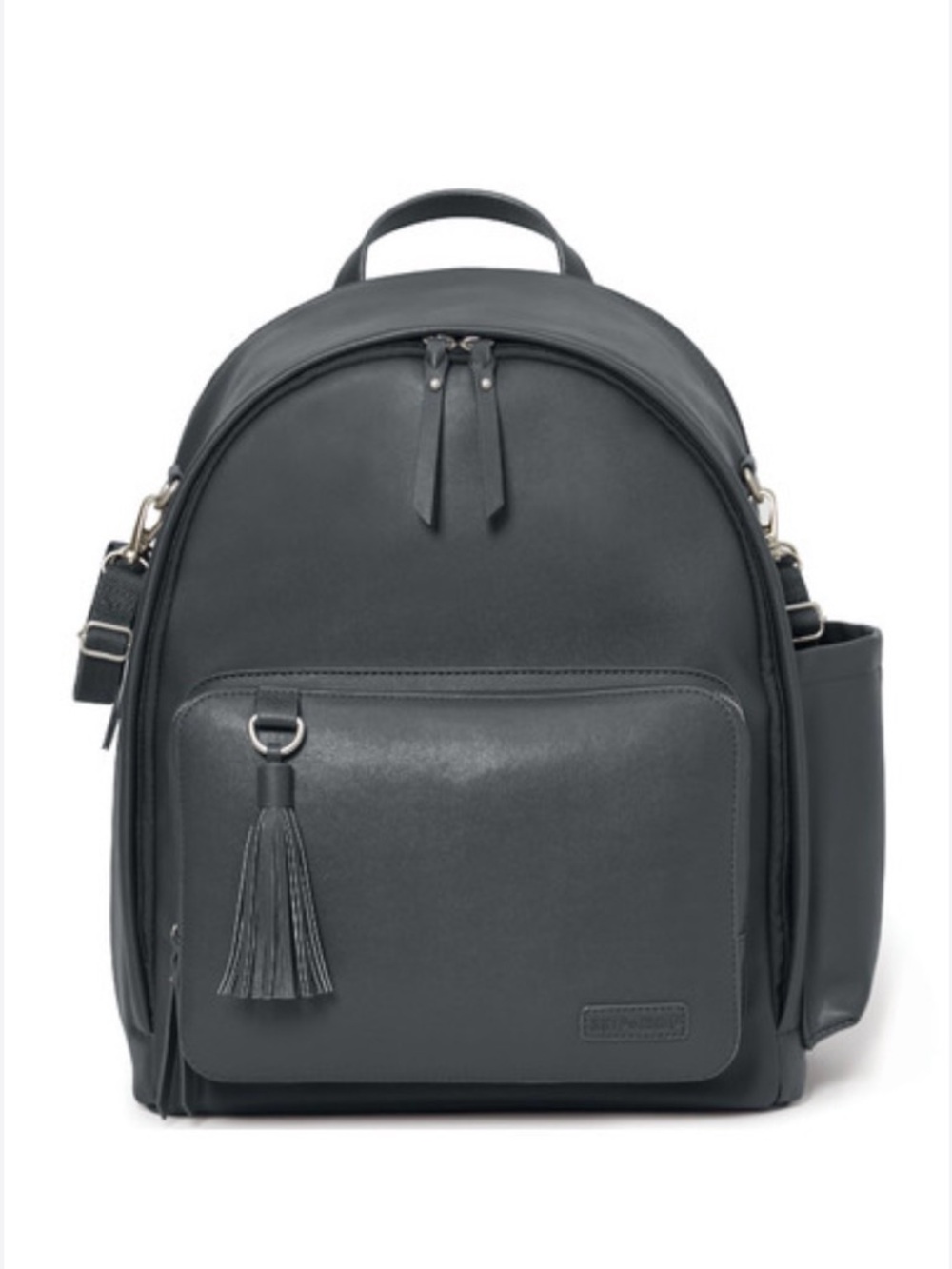 Skip Hop Diaper: Greenwich diaper Bag with Stroller Straps Vegan Leather